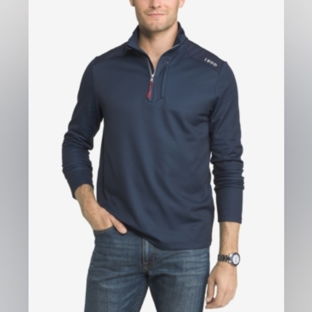 IZOD Performance Pullover, Front Zip Pullover Size L
